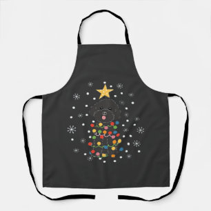 Schwarzes Toy-Pudel-Weihnachtsbaum Classic T-Shirt Schürze