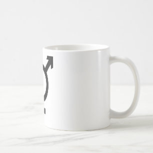 Schwarzes Transgender-Symbol Kaffeetasse