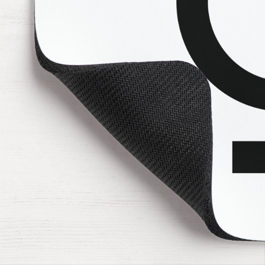 Schwarzes Transgender-Symbol Mousepad (Ecke)