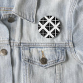 Schwarzes Trendy Triangle Muster Button (Beispiel)