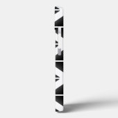 Schwarzes Trendy Triangle Muster Case-Mate iPhone Hülle (Rückseite / Links)