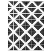 Schwarzes Trendy Triangle Muster Klemmbrett (Rückseite)