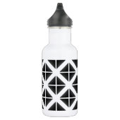 Schwarzes Trendy Triangle Muster Trinkflasche (Rechts)
