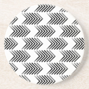 Schwarzes Tribal Arrow Muster Getränkeuntersetzer