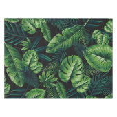 Schwarzes tropisches Muster Tischdecke (Vorderseite (Horizontal))