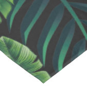 Schwarzes tropisches Muster Tischdecke (Schrägansicht)