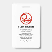 Schwarzes Tuch Textur Foto Vorlage Gesundheitswese Ausweis (Rückseite)