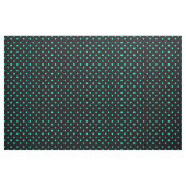 Schwarzes Türkis-Blau-Tupfen-Stellen-Muster Stoff (Fat Quarter (45,7 x 55,9 cm))