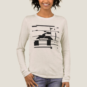 Schwarzes U-Bahn-Karte Geometrisches Abstraktes La Tri-Blend Shirt