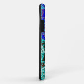 Schwarzes u. blaues Hamsa Case-Mate iPhone Hülle (Hinten/Rechts)