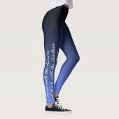 Schwarzes u. blaues Tänzer-u. Trinker-Walt Leggings (Rechts)