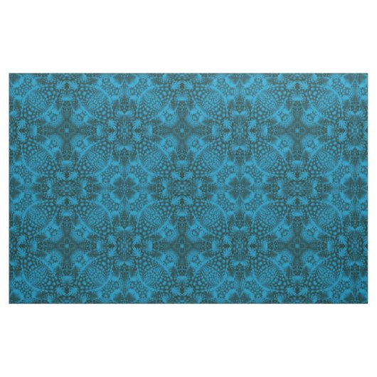 Schwarzes u. blaues Vintages blaues Stoff (Yard (91,4 cm))