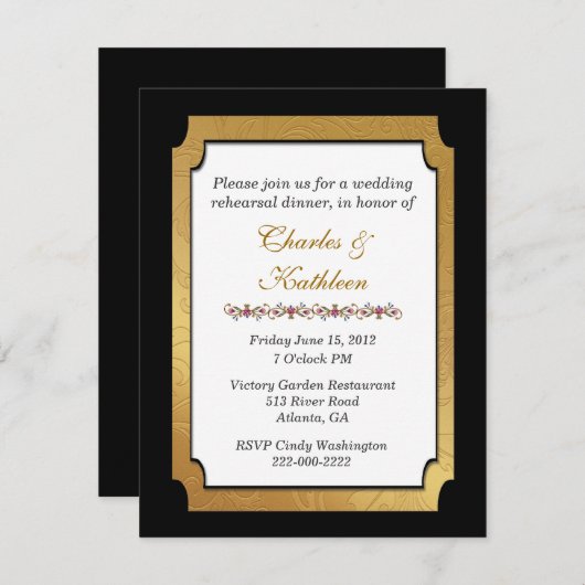 Schwarzes u. einladung (Vorne/Hinten)