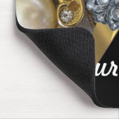 Schwarzes u. Gold bling sind Mousepad (Ecke)