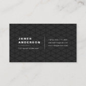 Schwarzes u. Gold Visitenkarte (Rückseite)