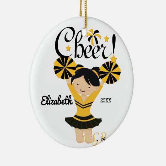 Schwarzes u. Goldbeifall-schwarzes Keramikornament (Rechts)