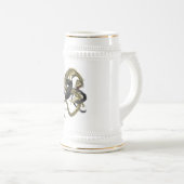 Schwarzes u. Golddrache-Tasse Bierglas (VorderseiteRechts)