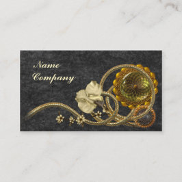 Schwarzes u. GoldNostalgie Visitenkarte