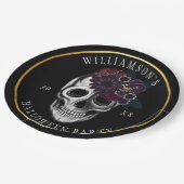 Schwarzes u. Goldschwermütiges Pappteller (Schrägansicht)