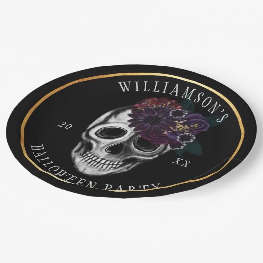 Schwarzes u. Goldschwermütiges Pappteller (Schrägansicht)