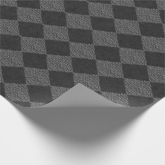 Schwarzes u. graues gotisches Packpapier (Ecke)