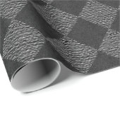 Schwarzes u. graues gotisches Packpapier (Rolleneckpunkt)