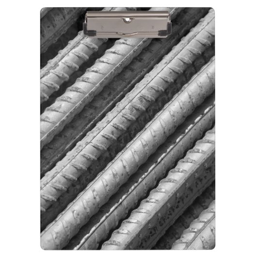 Schwarzes u. graues Rebar-Klemmbrett Klemmbrett (Vorderseite)
