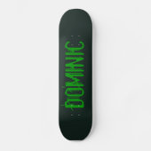 Schwarzes u. grünes Monster-Skateboard Skateboard (Vorderseite)