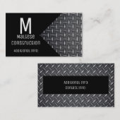 Schwarzes u. MetallVisitenkarte Visitenkarte (Vorne/Hinten)