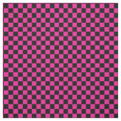 Schwarzes u. rosa Schachbrett-Muster-Gewebe Stoff (Muster)