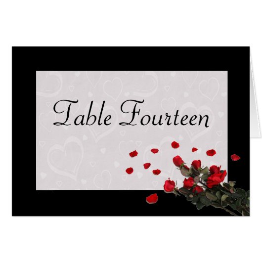 Schwarzes u. Rote Rosen - Wedding (Vorderseite (Horizontal))
