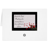 Schwarzes u. Rote Rosen - Wedding (Rückseite Horizontal)