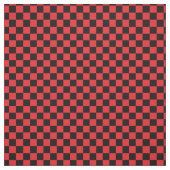 Schwarzes u. rotes Schachbrett-Muster-Gewebe Stoff (Muster)