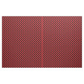 Schwarzes u. rotes Schachbrett-Muster-Gewebe Stoff (Fat Quarter (45,7 x 55,9 cm))