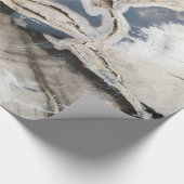 Schwarzes u. SahnekristallPackpapier Geschenkpapier (Ecke)