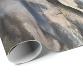 Schwarzes u. SahnekristallPackpapier Geschenkpapier (Rolleneckpunkt)