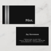 Schwarzes u. silbernes Versuchsberufliches Visitenkarte (Vorne/Hinten)