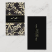 Schwarzes u. TAN Visitenkarte (Vorne/Hinten)