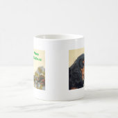 Schwarzes u. TAN-Weihnachtskavalier Kaffeetasse (Mittel)