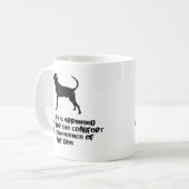 Schwarzes u. TANCoonhound Kaffeetasse (Vorderseite Links)