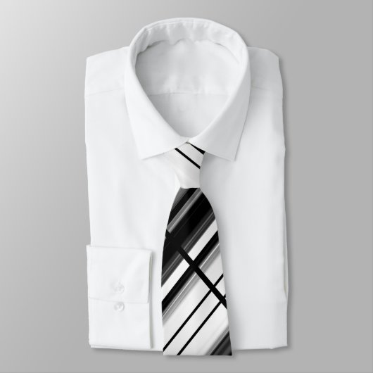 Schwarzes u. Weiß Krawatte (Gebunden)