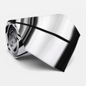 Schwarzes u. Weiß Krawatte (Gerollt)