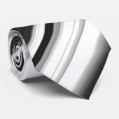 Schwarzes u. Weiß Krawatte (Gerollt)