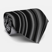 Schwarzes u. Weiß Krawatte (Gerollt)
