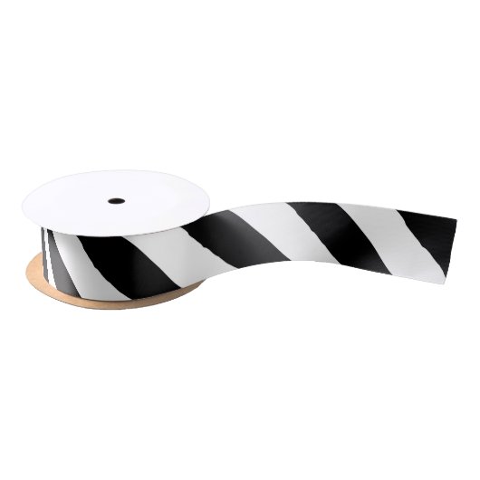 Schwarzes u. Weiß Satinband (Spule)