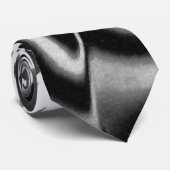 schwarzes u. weißes abstraktes krawatte (Gerollt)