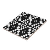 Schwarzes u. weißes aztekisches Muster Fliese (Seite)