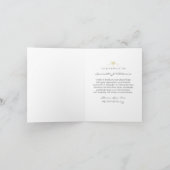 Schwarzes u. weißes BlumenFoto danken Ihnen Dankeskarte (Innenseite)