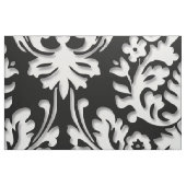 Schwarzes u. weißes Damast-Muster Stoff (Fat Quarter (45,7 x 55,9 cm))