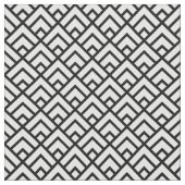 Schwarzes u. weißes geometrisches Muster Stoff (Nahaufnahme)